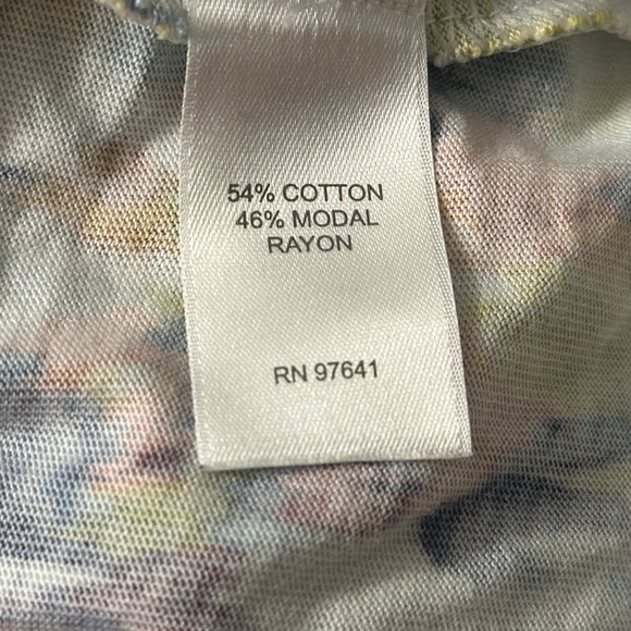 Purejill Multi Color Long Sleeve Top with 2 Front Pockets EUC Size XL - Picture 9 of 10